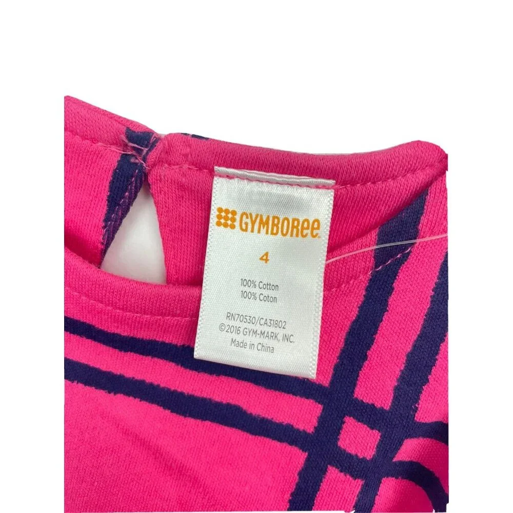 Gymboree Girls Drop Waist Dress Size 4 100% Cotton